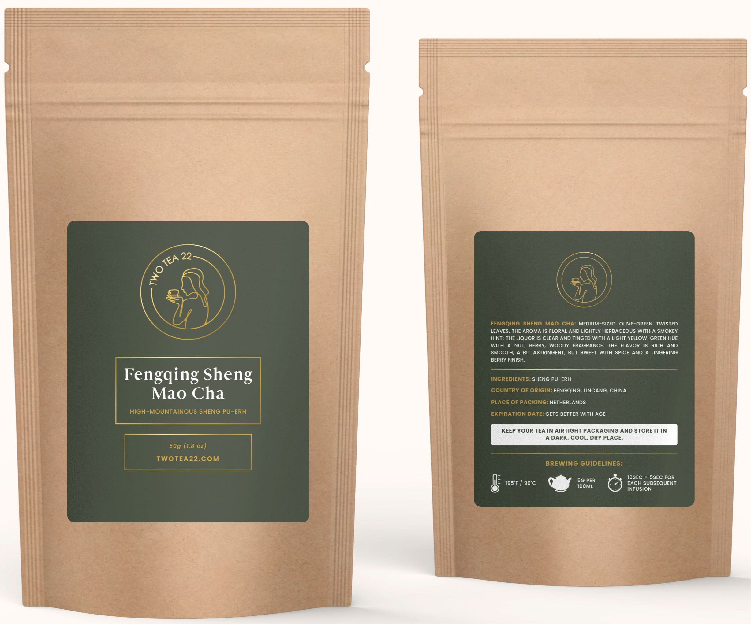 Fengqing Sheng Mao Cha High-Mountain Sheng Pu-erh (50g Loose Leaf)