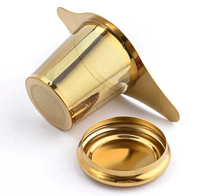 Stainless Steel Mesh Tea Strainer for Mugs & Teapots (Silver or Gold)
