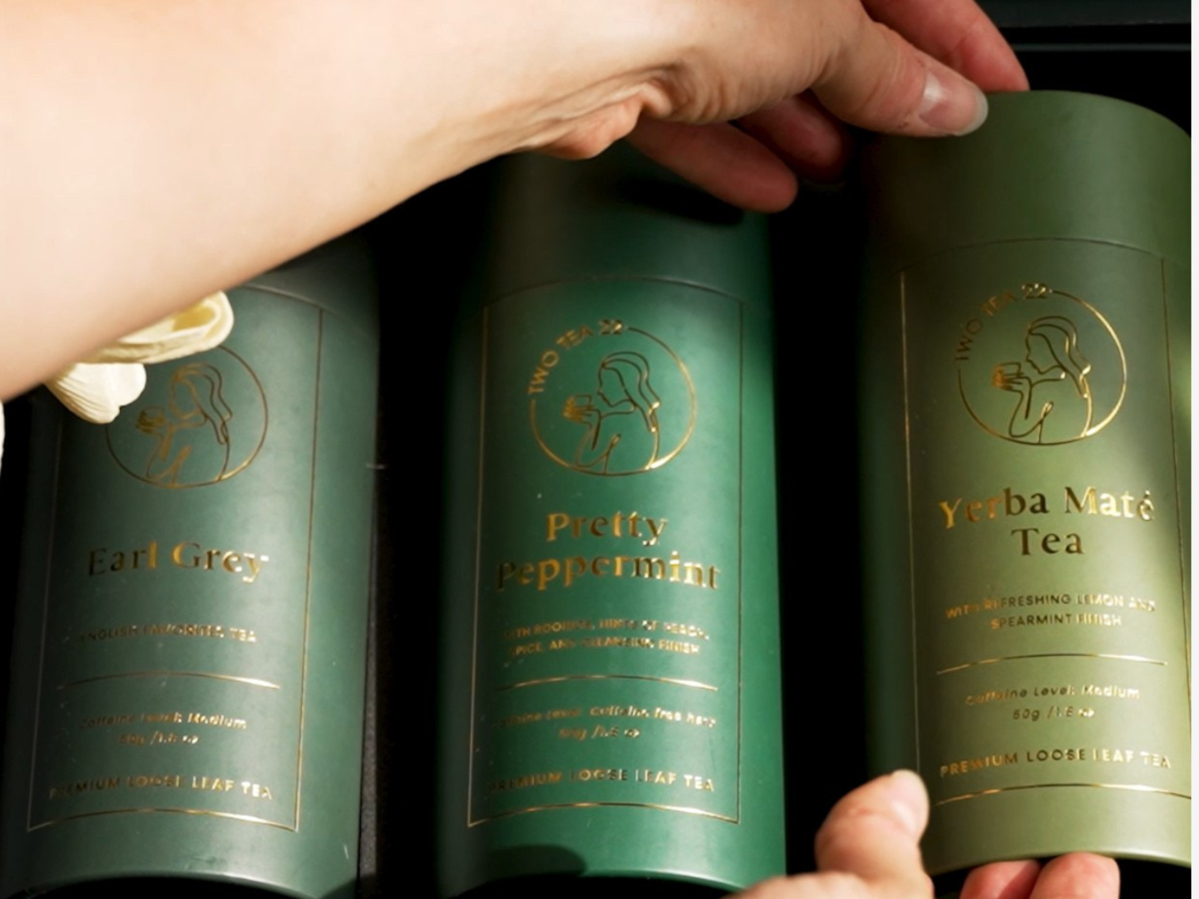 Just Perfect Gift Set – Luxury Tea Gift Box with 3 Loose Leaf Teas & Infuser Bottle