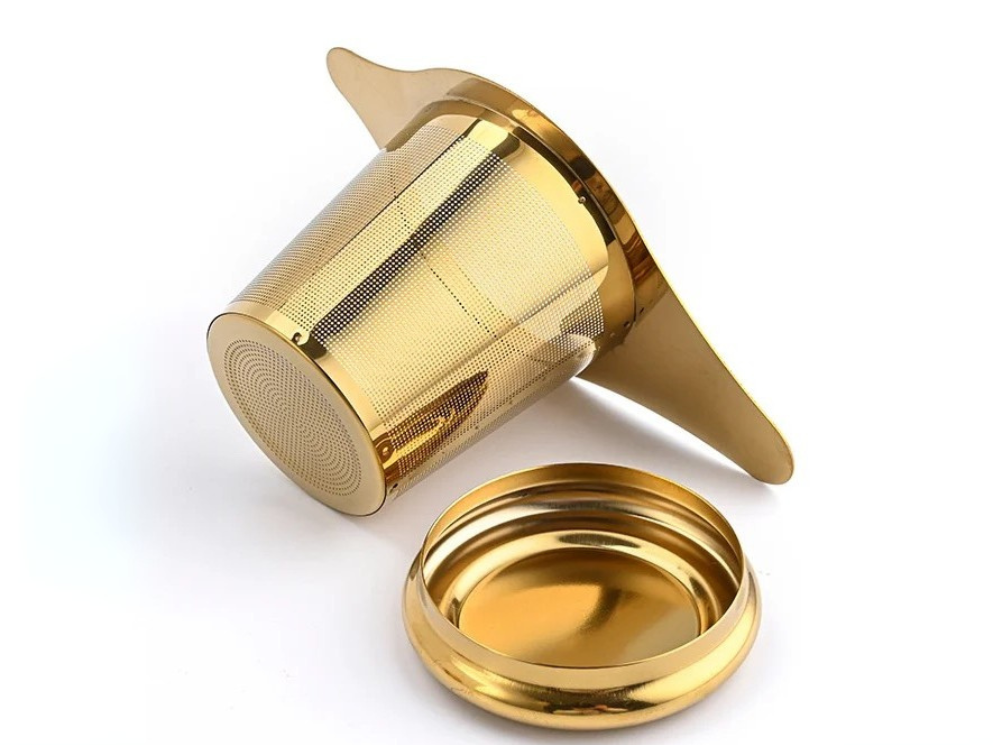 Stainless Steel Mesh Tea Strainer for Mugs & Teapots (Silver or Gold)
